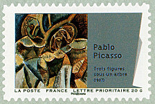 Pablo Picasso<br />Trois figures sous un arbre (1907)